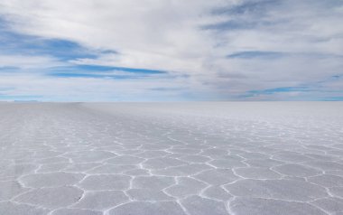 Salar de Uyuni tuz düz - Bölüm: Potosi, Bolivia Kuru