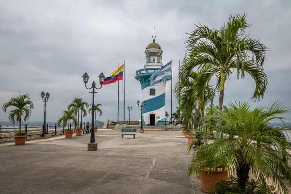 Latarnia Morska Szczycie Wzgórza Santa Ana Guayaquil Ekwador — Zdjęcie stockowe