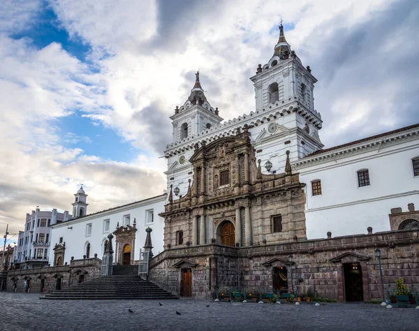 Plaza San Francisco Francis Templom Quito Ecuador — Stock Fotó