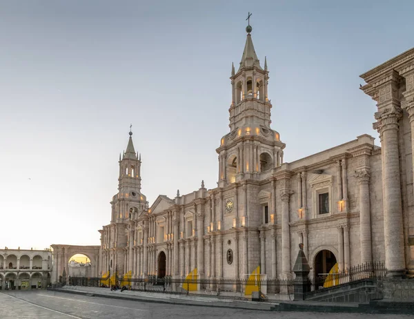 Cattedrale Plaza Armas Arequipa Perù — Foto Stock