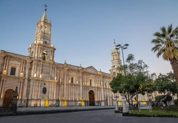 Cattedrale Plaza Armas Arequipa Perù — Foto Stock