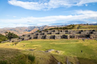 Saqsaywaman or Sacsayhuaman Inca Ruins - Cusco, Peru clipart