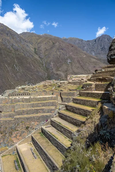 Ollantaytambo Inca Harabeleri ve terasların - Ollantaytambo, kutsal vadi, Peru