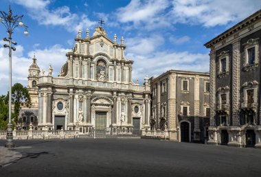 Cathedral of Santa Agatha at Piazza del Duomo (Cathedral Square) - Catania, Sicily, Italy