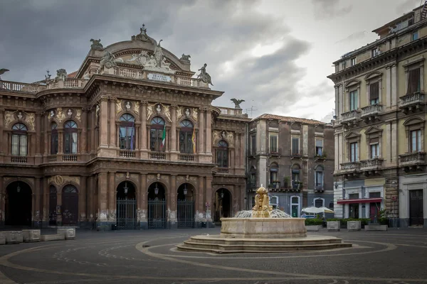Bellini Theater Catania Sicilië Italië — Stockfoto