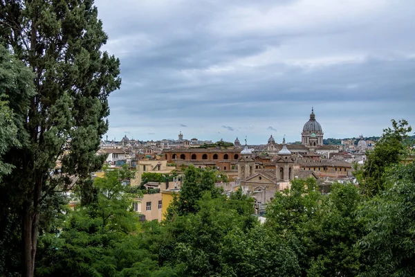 ピンチョの丘 ローマ イタリアからローマの空中都市景観ビュー — ストック写真