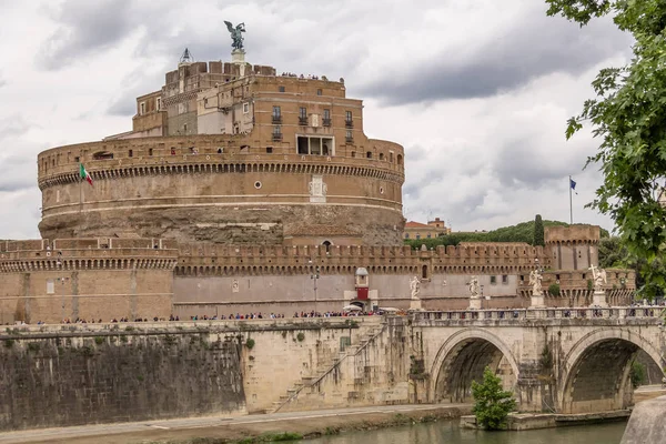 Castel Sant Angelo Saint Angel Kasteel Rome Italië — Stockfoto