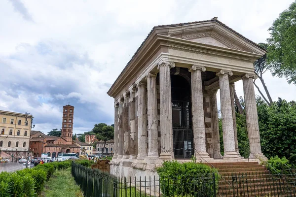 Tempel Van Portunus Tempel Van Fortuna Virilis Het Forum Boarium — Stockfoto