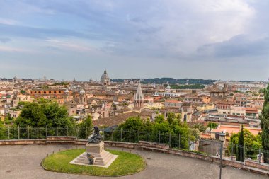 Rome aerial cityscape view from Pincio Hill - Rome, Italy clipart