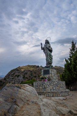 Madonna del Mare (Our Lady deniz) heykeli - Bova Marina, Calabria, İtalya