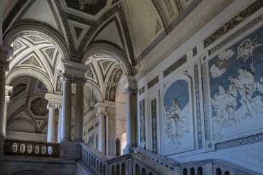 Catania, İtalya - Haz 19, 2015: Saint Nicholas Arena Benedictine Manastırı İçişleri - Catania Sicilya İtalya