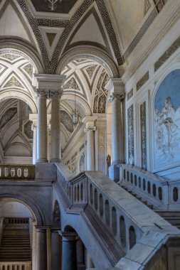 Catania, İtalya - Haz 19, 2015: Saint Nicholas Arena Benedictine Manastırı İçişleri - Catania Sicilya İtalya