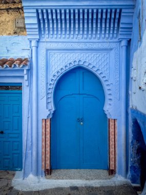 Mavi kapı: Chefchaouen Medine - Fas