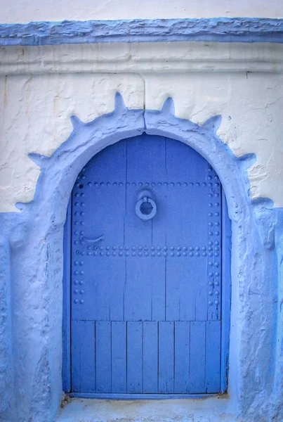 Puerta Azul Chefchaouen Medina Marruecos — Foto de Stock