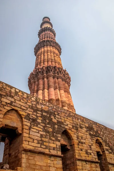 Qtub Minar Neu Delhi Indien — Stockfoto