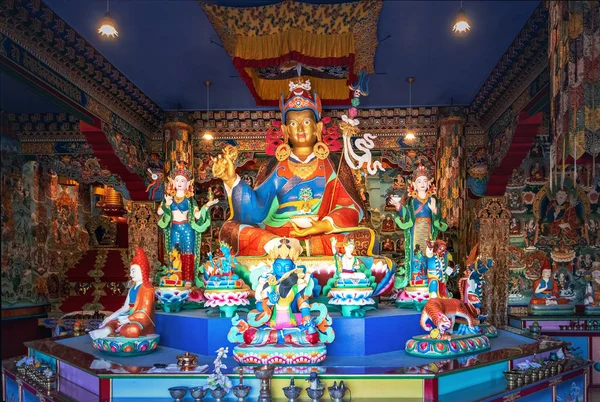 Guru Rinpoche statue at Chagdud Gonpa Khadro Ling Buddhist Temple - Tres Coroas, Rio Grande do Sul, Brazil — Stock Photo, Image