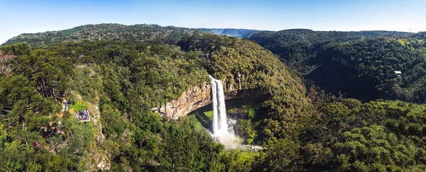 Luftaufnahme Des Wasserfalls Von Caracol Canela Rio Grande Sul Brasilien — Stockfoto