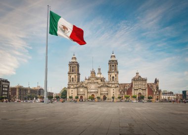 Zocalo Meydanı ve Mexico City Katedrali - Mexico City, Meksika