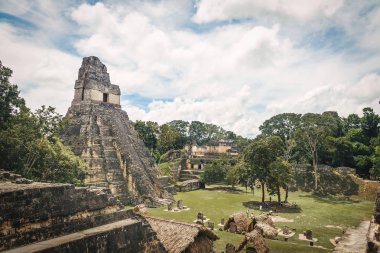 Maya tapınak ben (Gran Jaguar), Tikal ulusal Park - Guatemala