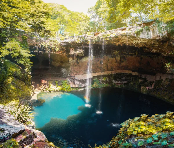 Cenote Zaci -バジャドリード,メキシコ — ストック写真