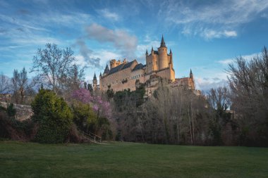 Segovia Kalesi 'nden Alcazar - Segovia, Kastilya ve Leon, İspanya