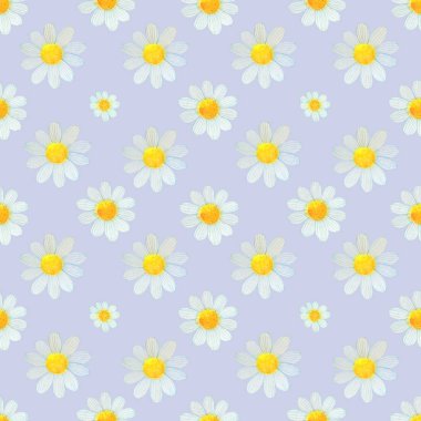 Papatyalar kır çiçekleri suluboya desenleri çizimleri kusursuz yapar