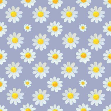 Papatyalar kır çiçekleri suluboya desenleri çizimleri kusursuz yapar