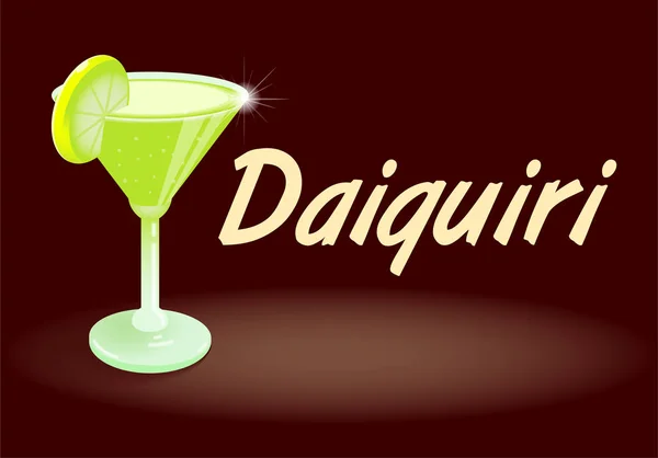 Cocktail Daiquiri banner — Wektor stockowy