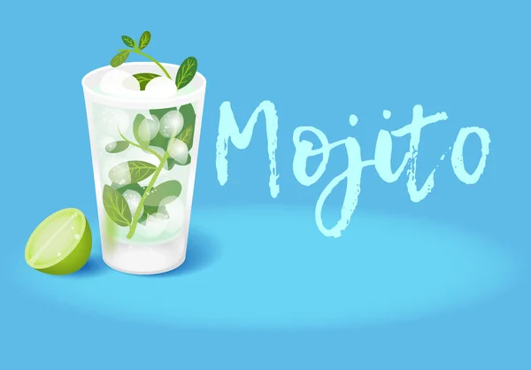 Cocktail Mojito banner — Stockvector
