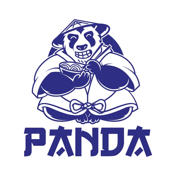 Alimentation logo Panda — Image vectorielle