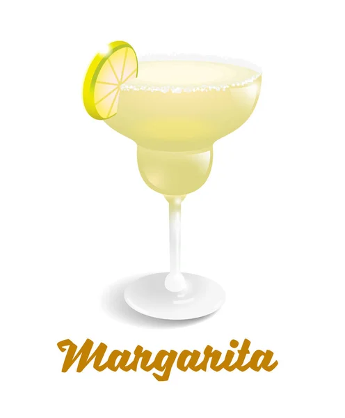 Cocktails frescos Margarita — Vetor de Stock