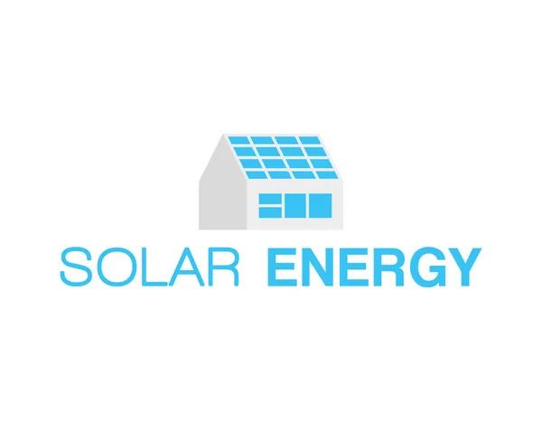 Solar energy logo — Stock Vector