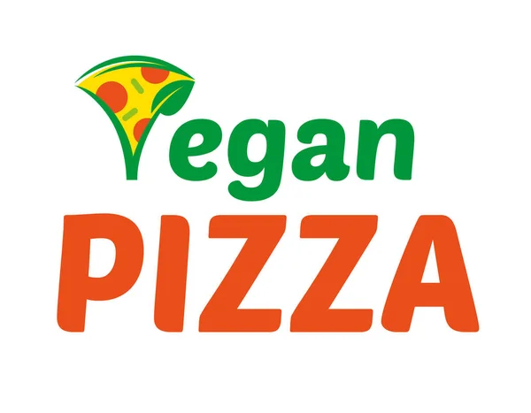 Логотип Vegan Pizza — стоковый вектор