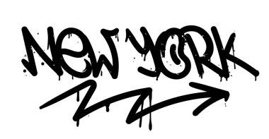 New York grafiti etiketi 