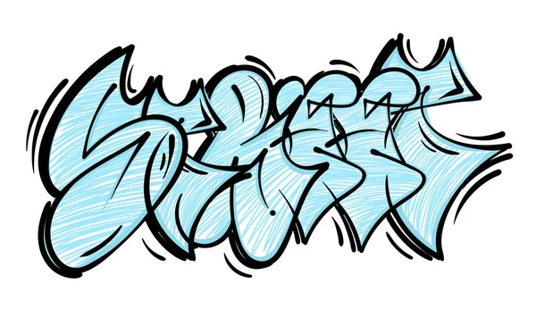 Lettrage graffiti rue — Image vectorielle