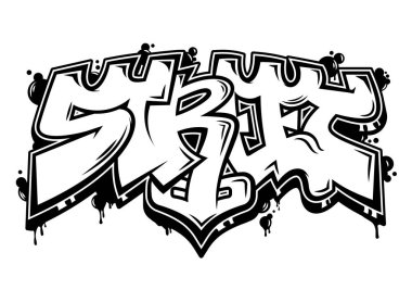 Street graffiti  calligraphy 