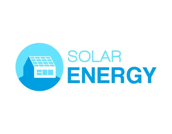 Solar energy logo — Stock Vector