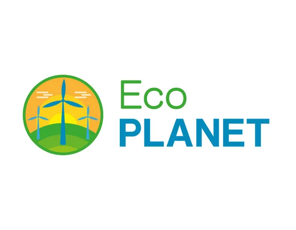 Eco city logotyp — Stock vektor