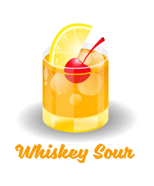 Koktajl whisky Sour — Wektor stockowy