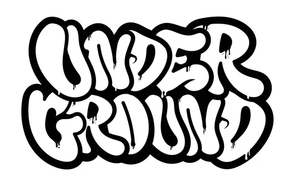 Pod ziemią graffiti — Wektor stockowy