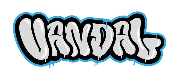 Graffiti typu vandal — Stockový vektor