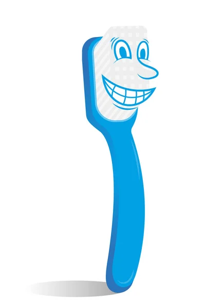 Mignon caractère de brosse à dents — Image vectorielle
