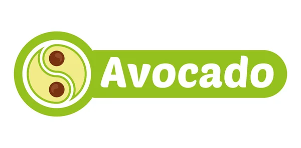 Avokádový logo Design — Stockový vektor