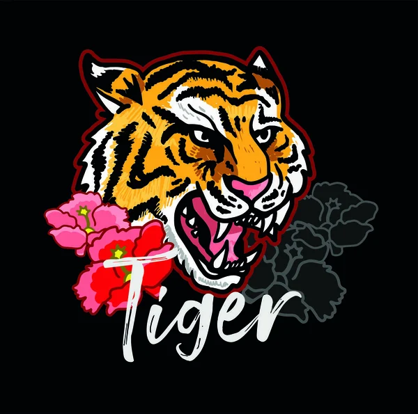 Tokio JPN tigre — Vector de stock