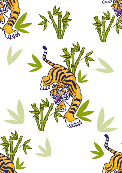 Modèle de jeu de tigres — Image vectorielle