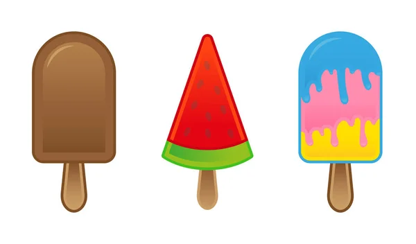 Set de helados — Vector de stock