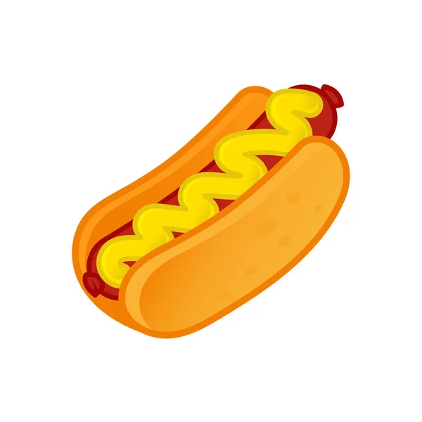 Pictogram hotdog — Stockvector