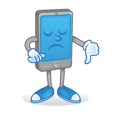 Smartphone Haritayı başparmak aşağı 