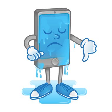 su içinde smartphone