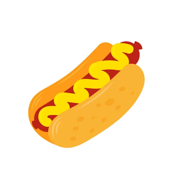 Icono perro caliente — Vector de stock